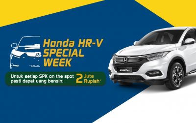 HONDA HR-V Special Week, Dapatkan Uang Bensin Senilai 2 Juta