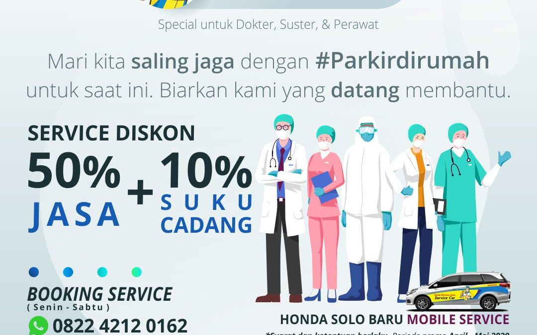 KAMI PEDULI TENAGA MEDIS, Promo Service Untuk Tenaga Medis