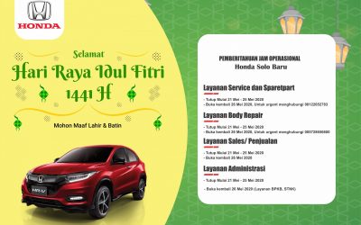 Pemberitahuan Jam Operasional Dealer Honda Solo Baru
