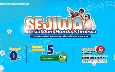 Promo Honda SEJIWA Beli Mobil Dapatkan e-Money hingga 10 Juta dan Servis Murah Mulai 400 Ribuan!