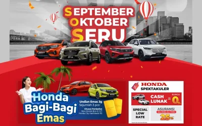 Promo Beli Mobil Honda Bunga 0%! Berburu Mobil dan Raih Kesempatan Bawa Pulang Hadiah Emas!