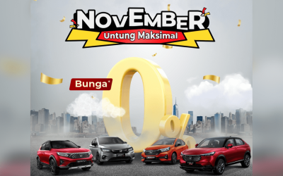 November Untung Maksimal Beli Mobil Honda Bunga 0%! Kesempatan Terbaik untuk Memiliki Mobil Impian!