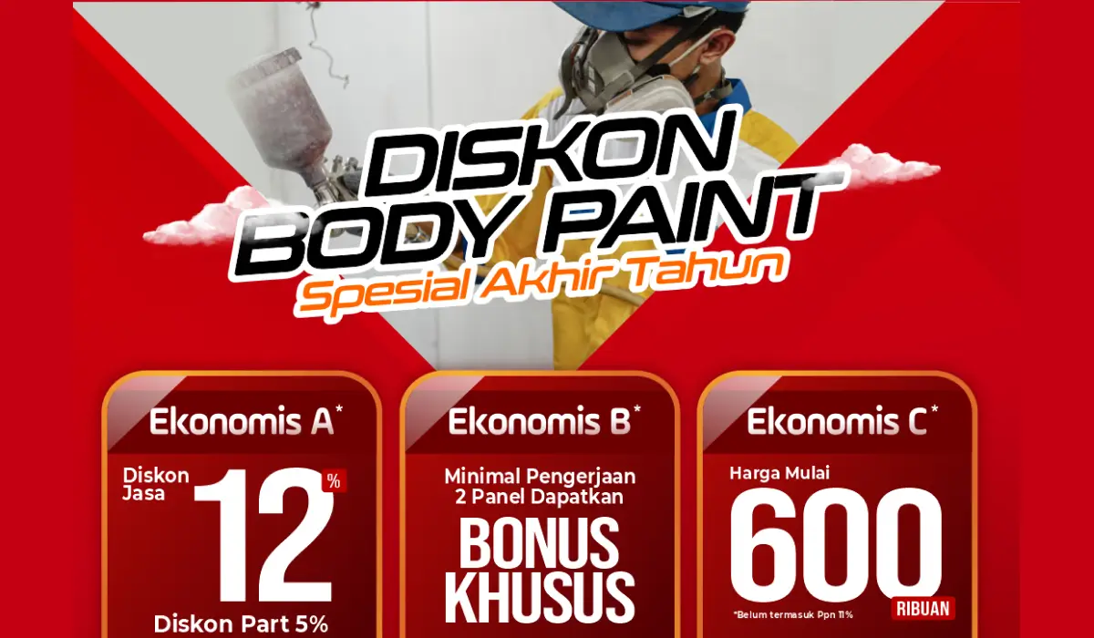 Gebyar Diskon Akhir Tahun Body Repair: Promo Spesial untuk Kendaraan Kesayangan Anda!