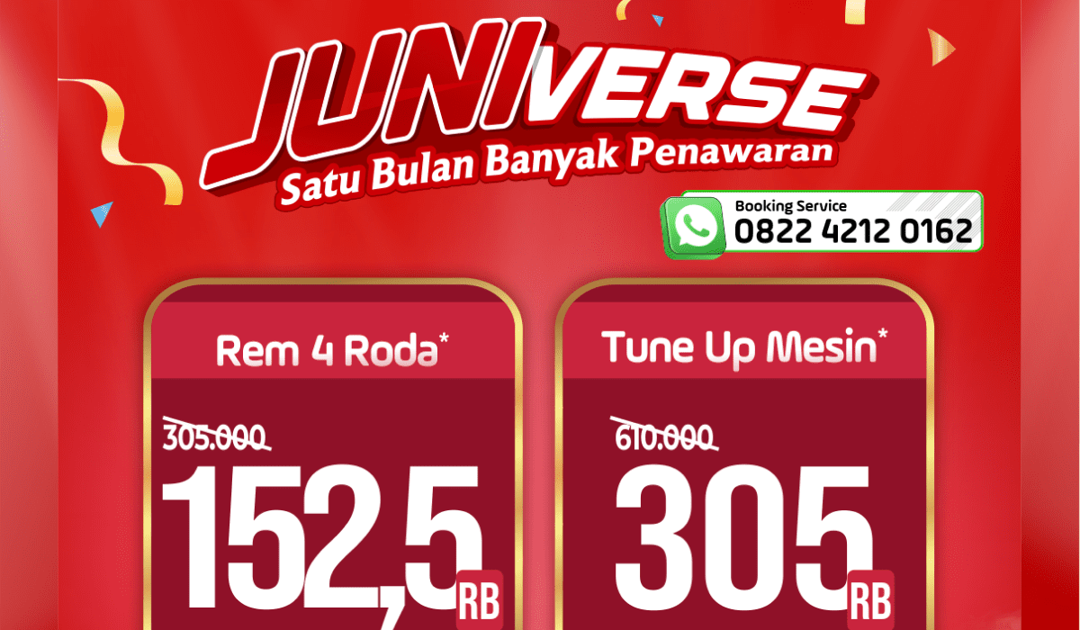 JUNIVERSE Service Mobil di Honda Solo Baru: Satu Bulan, Banyak Promonya!