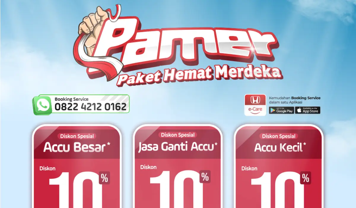 Promo PAMER Honda Solo Baru: Paket Hemat Merdeka Spesial Agustus 2025