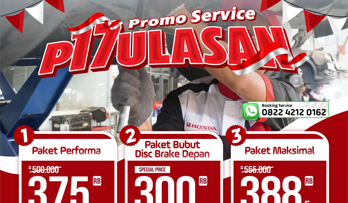 Promo Service PITULASAN dari Honda Solo Baru: Servis Mobil Hemat, Bonusnya Gak Main-main